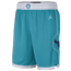 Jordan Hornets Away Shorts - Men's Teal/White