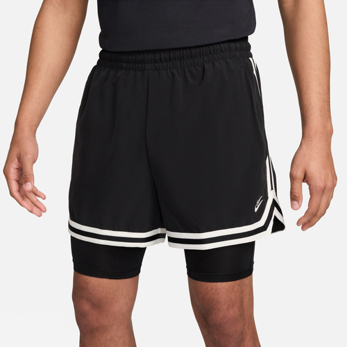 

Nike Mens Nike KD DNA Woven 2IN1 4" Shorts - Mens Black/Sail Size L