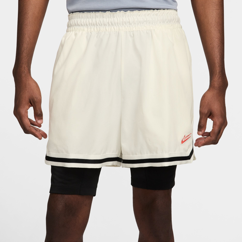 

Nike Mens Nike KD DNA Woven 2IN1 4" Shorts - Mens Sail/Black Size M