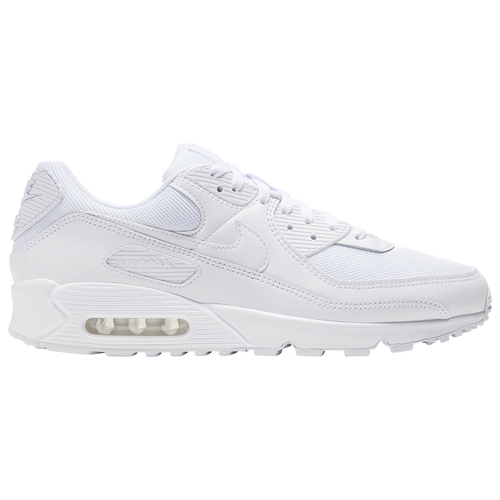 

Nike Mens Nike Air Max 90 - Mens Running Shoes White/White/Wolf Grey Size 11.0
