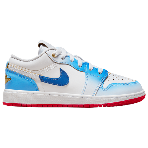 

Jordan Boys Jordan AJ 1 Low - Boys' Grade School Basketball Shoes Carolina/White Size 5.5