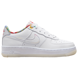 Boys' Grade School - Nike Air Force 1 LV8 - White/White/White