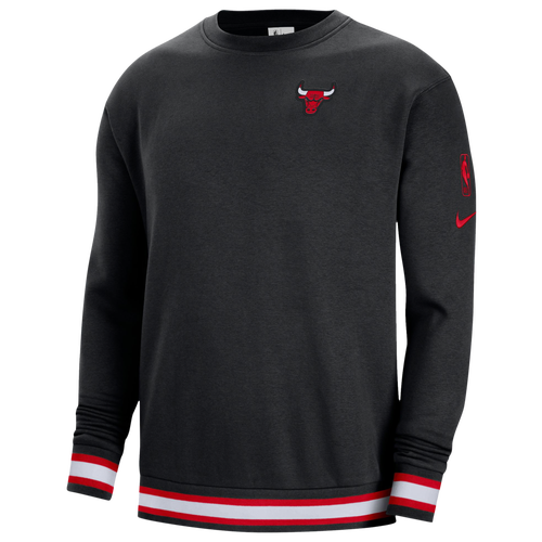 

Nike Mens Nike Bulls Statement Fleece Crew - Mens Black/White Size S