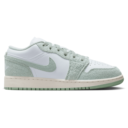 

Jordan Boys Jordan AJ 1 Low SE - Boys' Grade School Basketball Shoes White/Sail/Seafoam Size 7.0