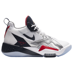 Boys' Grade School - Jordan Zoom '92 - White/Obsidian/True Red