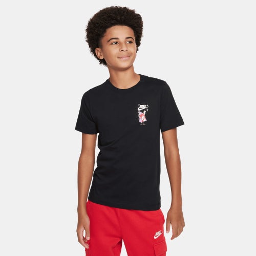 

Boys Nike Nike NSW Boxy 3 T-Shirt - Boys' Grade School Black/Black Size S