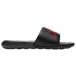 Men's - Nike Victori One Slide  - Black/University Red/Black