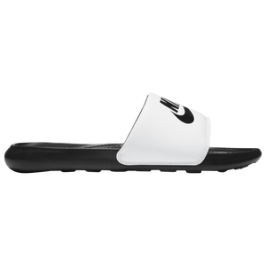 Nike slides men on sale white