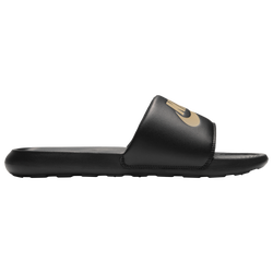 Men's - Nike Victori One Slides - Black/Metallic Gold/Black