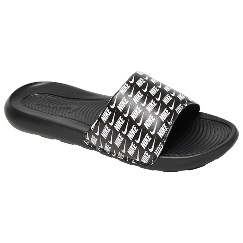 Shop Nike Mens  Victori One Slides In Black/white