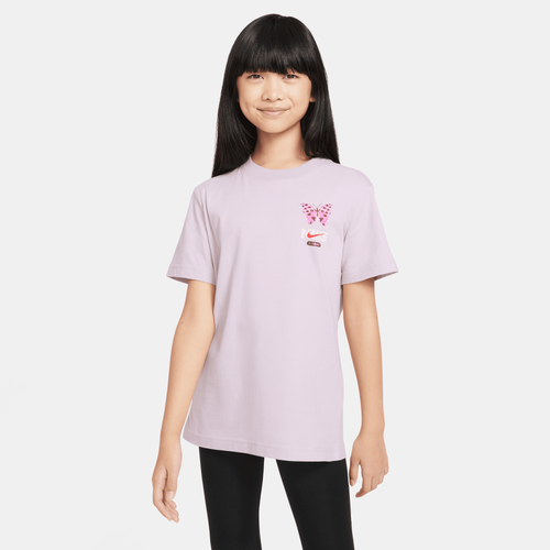 

Girls Nike Nike Boy Max Butterfly T-Shirt - Girls' Grade School Purple/Purple Size L