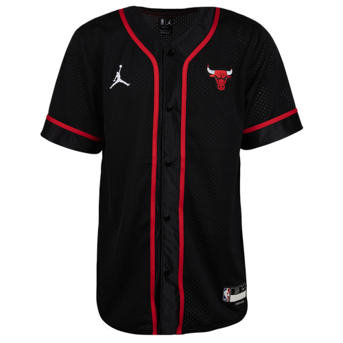 

Nike Mens Chicago Bulls Nike Bulls DF SS BSBALL Top - Mens Black/Red Size M