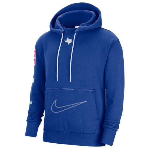 

Nike Mens Dallas Mavericks Nike Mavericks CE Fleece Pullover Hoodie - Mens Blue/Blue Size M