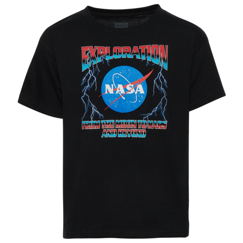 

Boys NASA NASA Exploration Culture T-Shirt - Boys' Grade School Black/Black Size L