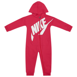 Girls' Infant - Nike French Terry "All Day Play" Coverall - Rush Pink