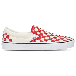 Women's - Vans Classic Slip-On - White/Red