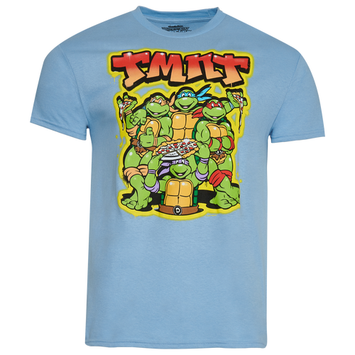 

Mad Engine Mens Mad Engine TMNT Airbrush 80s T-Shirt - Mens Blue/Green Size L