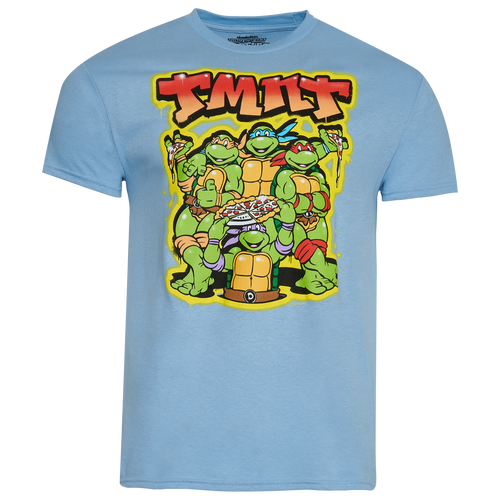 

Mad Engine Mens Mad Engine TMNT Airbrush 80s T-Shirt - Mens Blue/Green Size M