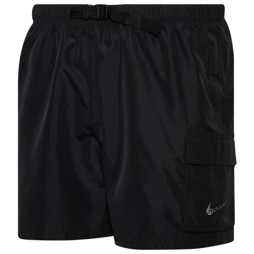 

Nike Mens Nike Cargo 5" Volley Shorts - Mens Black/White Size M