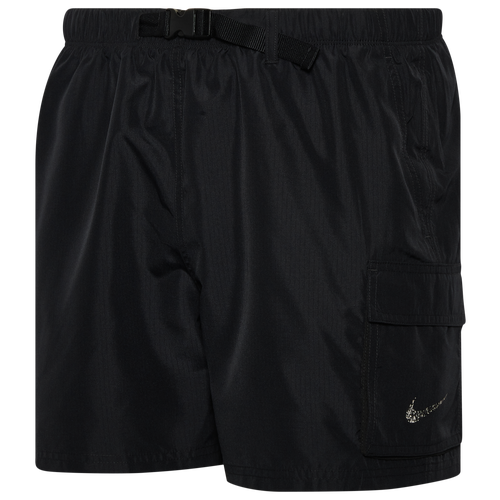 

Nike Mens Nike Cargo 5" Volley Shorts - Mens Black/White Size XL