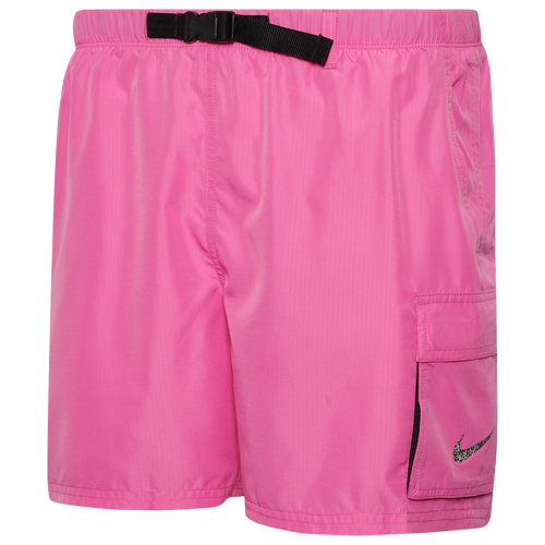 Shop Nike Mens  Cargo 5" Volley Shorts In Playful Pink/black