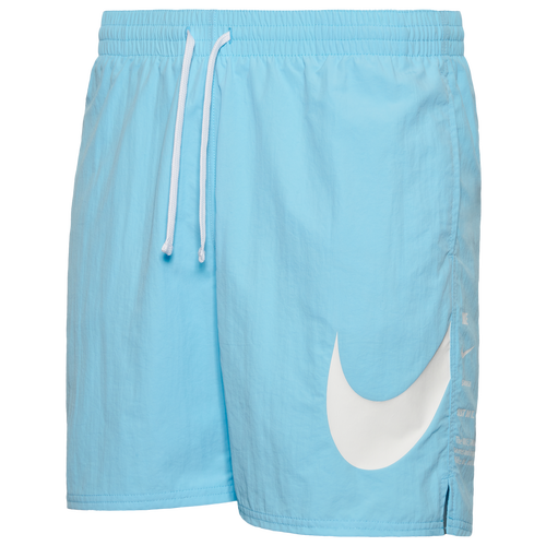Shop Nike Mens  Gfx 7" Volley Shorts In Carolina/white