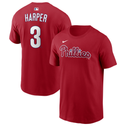 Men's - Nike MLB Name & Number Short Sleeve T-Shirt - Red