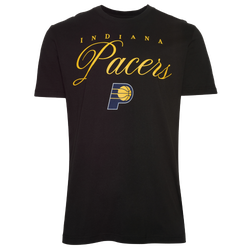 Men's - New Era Pacers Script Logo T-Shirt - Black