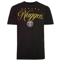 Men's - New Era Nuggets Script Logo T-Shirt - Black
