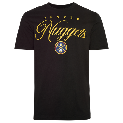 New Era Mens Nuggets Script Logo T-Shirt - - Black