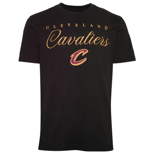 New Era Mens Cavaliers Script Logo T-Shirt - - Black