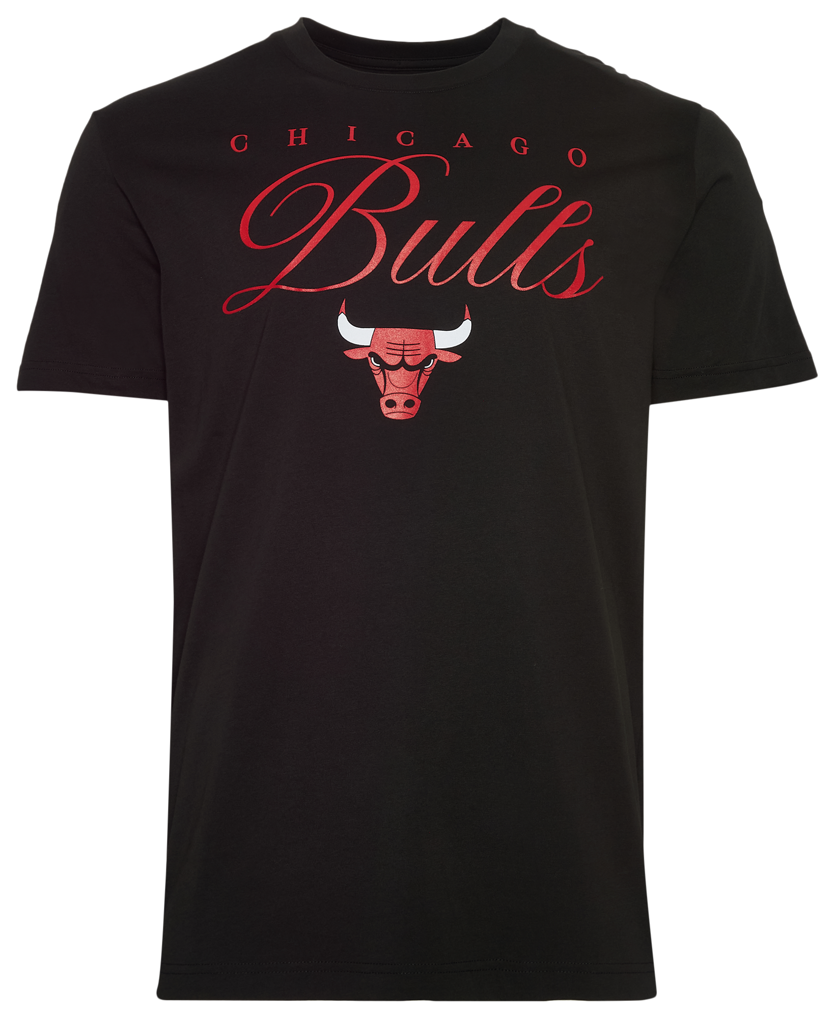 New Era Bulls Script Logo T-Shirt - Men's