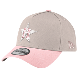 Adult - New Era Astros 940AF Cap - Silver/Pink