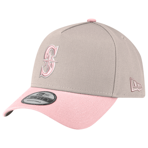 New Era Womens Seattle Mariners Mariners 940af Cap In Silver/pink