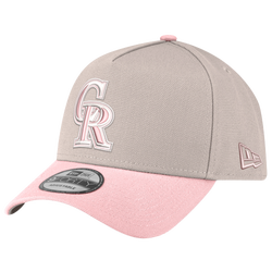 Adult - New Era Rockies 940AF Cap - Silver/Pink