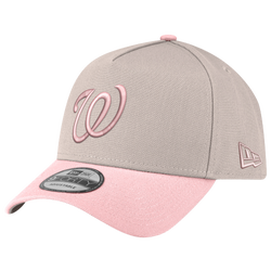 Men's - New Era Nationals 940 A Frame Cap - Silver/Pink
