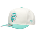 New Era Giants 950AF 50th Anniversary Curve Cap - New Era Chrome/Clear Mint