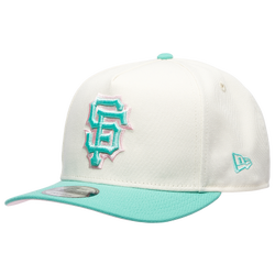 Men's - New Era Giants 950AF 50th Anniversary Curve Cap - Chrome/Clear Mint