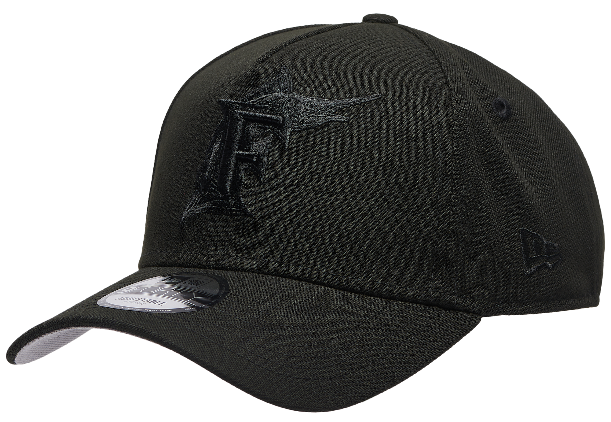 New Era MLB Black on Black 9Forty A-Frame Cap - Adult