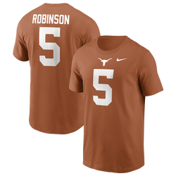 Men's - Nike University Of Texas Name & Number T-Shirt - Desert Orange