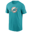 Nike Dolphins Fan Gear Primary Logo T-Shirt - Men's Aqua