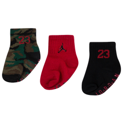 Boys' Infant - Jordan Air Gripper Socks - Black/Red