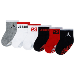 Adult - Jordan Legacy 6 Pk No Slip Socks - Red/Red