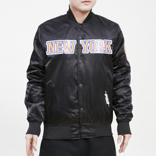 

Pro Standard Mens Pro Standard Knicks Satin Jacket - Mens Black/Black Size M