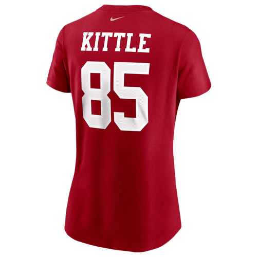 

Nike Womens George Kittle Nike 49ers Player Name & Number T-Shirt - Womens Scarlet Size S