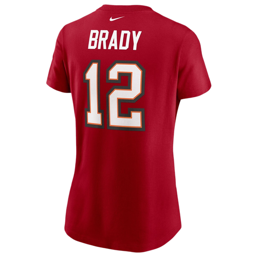 

Nike Womens Tom Brady Nike Buccaneers Player Name & Number T-Shirt - Womens Red Size L