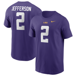 Men's - Nike NCAA Louisiana State Univ Name & Number T-Shirt - Court Purple