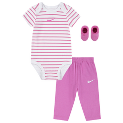 Girls' Infant - Nike Bodysuit & Terry Pants 3 Pack - Pink