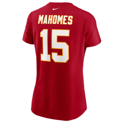 Women's - Nike Chiefs Player Name & Number T-Shirt - Red