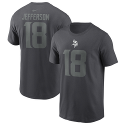 Men's - Nike Vikings Name & Number T-Shirt - Grey